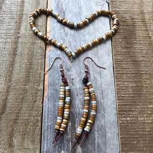 Stretchable Bracelet and Earrings